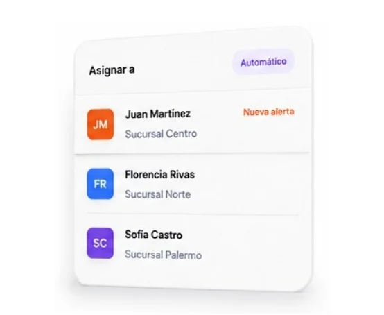 Customer Recovery en tiempo real con alertas y seguimiento